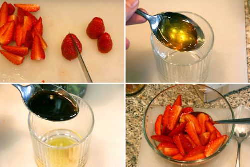 Erdbeeren mit Balsamico und Vanille – vanillakitchen