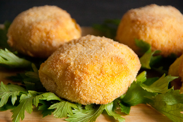 Kartoffelbällchen mit faschierter Füllung (Papa rellenas) – vanillakitchen