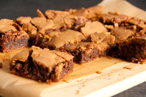 brownies mit karamell