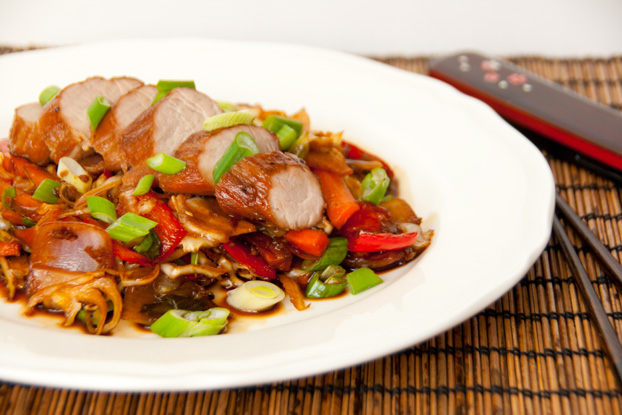 Schweinefilet mit asiatischem Gemüse – vanillakitchen