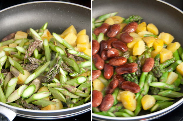 Lauwarmer Spargelsalat mit pochiertem Ei – vanillakitchen