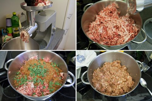 Rindsbratwurst auf Orangensalat – vanillakitchen